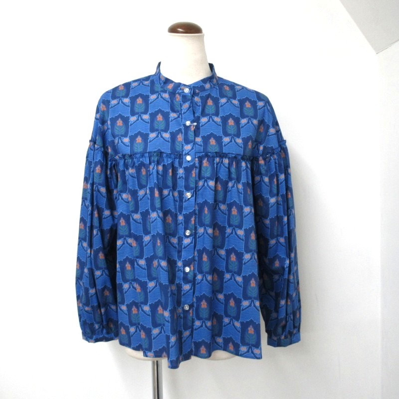 J.Sloane  LIBERTY切替ギャザーブラウス /NV1 【日本製】